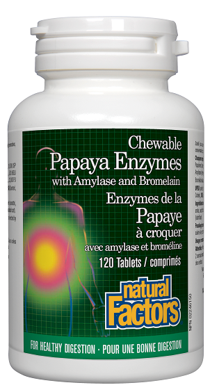 Natural Factors Papaya Enzymes 120chews
