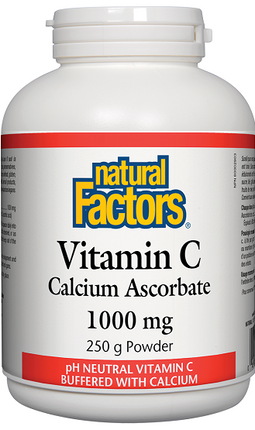Natural Factors Vitamin C Calcium Ascorbate 1000mg 250g 