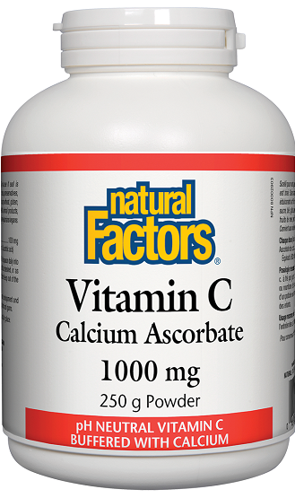 Natural Factors Vitamin C Calcium Ascorbate 1000mg 250g 