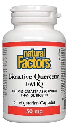 Natural Factors Bioactive Quercetin EMIQ 50mg 60vcaps
