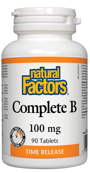 Natural Factors Complete B Time Release 100mg 90tabs