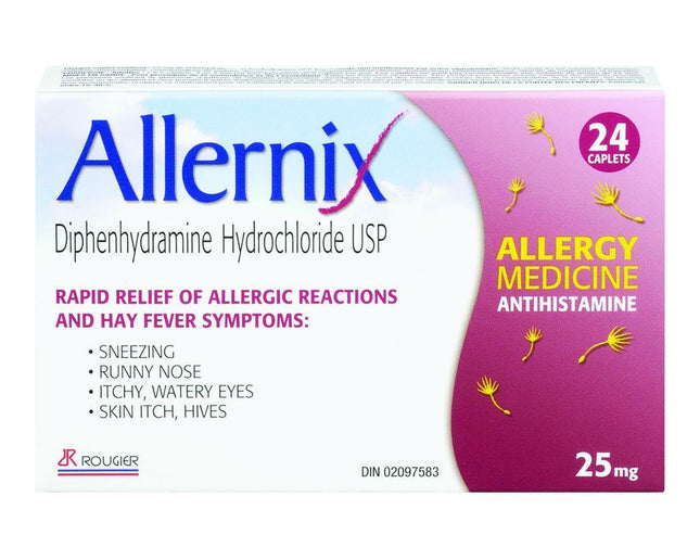 ALLERNIX ANTIHISTAMINE 25mg 24caps