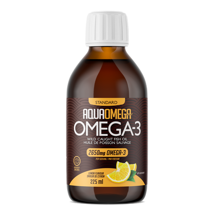 Aquaomega Omega-3 Fish Oil Lemon 225ml
