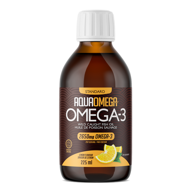 Aquaomega Omega-3 Fish Oil Lemon 225ml
