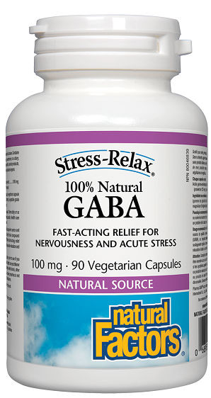 Natural Factors Gaba 100% Natural 100mg 90vcaps