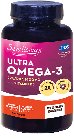 Sea-licious Ultra Omega-3 With Vitamin D3 120sg