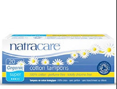 Natra Care Organic Tampons Super 20pcs