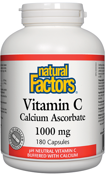 Natural Factors Vitamin C Calcium Ascorbate 1000mg 180caps 