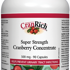 Natural Factors CranRich Organic Super Strength Cranberry Concentrate 500mg 90caps