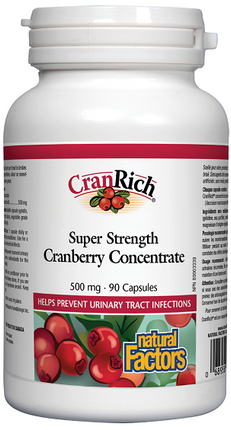 Natural Factors CranRich Organic Super Strength Cranberry Concentrate 500mg 90caps