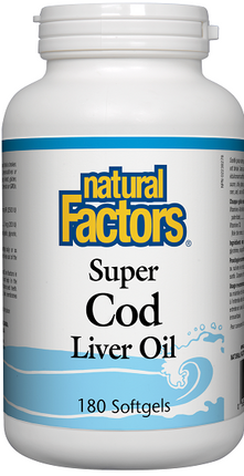 Natural Factors Super Cod Liver Oil 180sg 