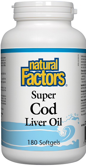 Natural Factors Super Cod Liver Oil 180sg