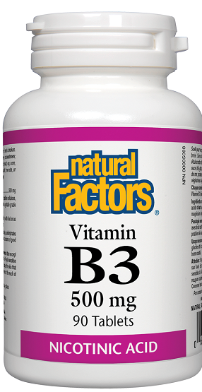 Natural Factors Vitamin B3 500mg 90tabs