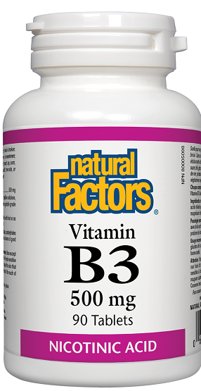 Natural Factors Vitamin B3 500mg 90tabs 