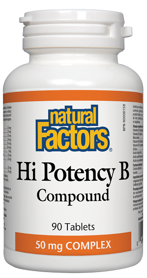 Natural Factors Hi Potency B Compound 50mg 90tab