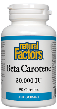 NATURAL FACTORS BETA CAROTENE 30,000IU 90caps