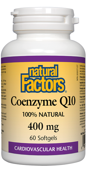 Natural Factors CoEnzyme Q10 400mg 60sg 