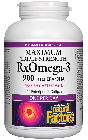 Natural Factors Maximum Triple Strength RxOmega-3 900mg 150sg