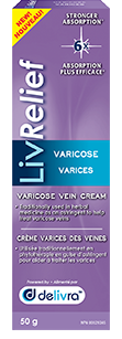 Delivra LivRelief Varicose Vein Cream 50g