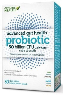 GENUINE HEALTH ADVANCED GUT HEALTH PROBIOTIC 50BIL 30vcaps (F)