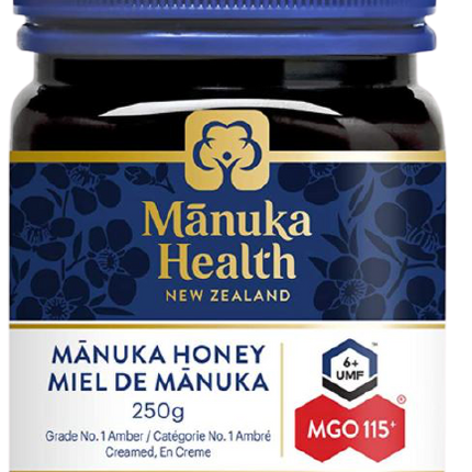 Manuka Health Manuka Honey 115+ MGO  6+ UMF 250g