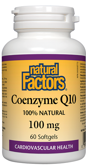 Natural Factors CoEnzyme Q10 100mg 60sg