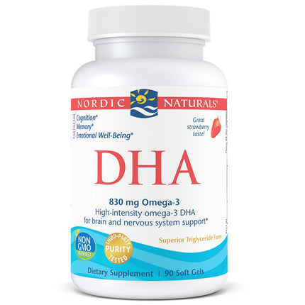 Nordic Naturals DHA Strawberry 90sg 