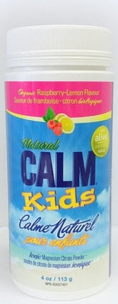 Natural Calm Magnesium Citrate Kids Raspberry Lemon 113g
