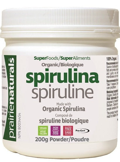 Prairie Naturals Organic Spirulina Powder 200g