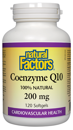 Natural Factors CoEnzyme Q10 200mg 120sg 