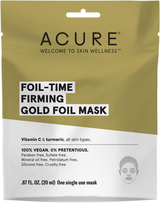 ACURE FOIL-TIME FIRMING GOLD FOIL MASK 1pc
