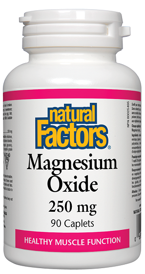Natural Factors Magnesium Oxicde 250mg 90tabs