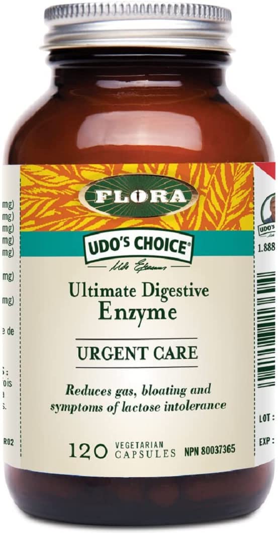 FLORA URGENT CARE ENZYMES 120caps