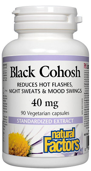 Natural Factors Black Cohosh Extract 40mg 90vcaps