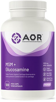 AOR MSM + Glucosamine 100mg 100caps