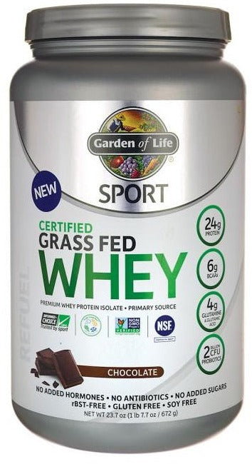 Garden of Life Sport Certified Grass Fed Whey Chocolate 672g