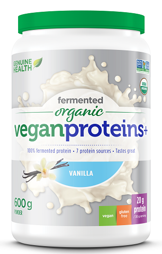 Genuine Health Fermented Organic Vegan Protein+ Vanilla 600g