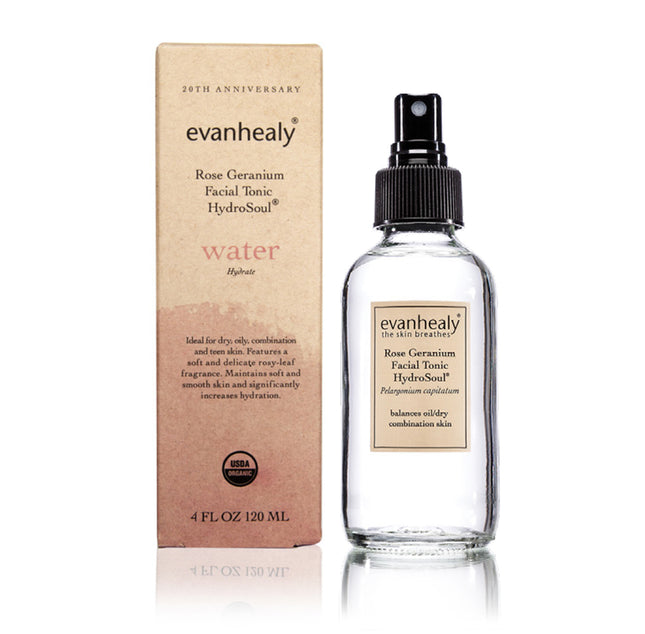 EvanHealy Rose Geranium Facial Tonic HydroSoul 120ml