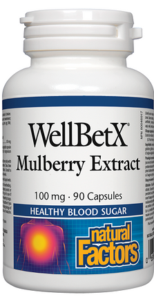 Natural Factors WellBetX Mulberry Extract 100mg 90caps