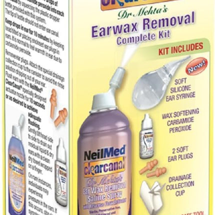 NEILMED CLEARCANAL EAR WAX REMOVAL COMPLETE KIT 75ml
