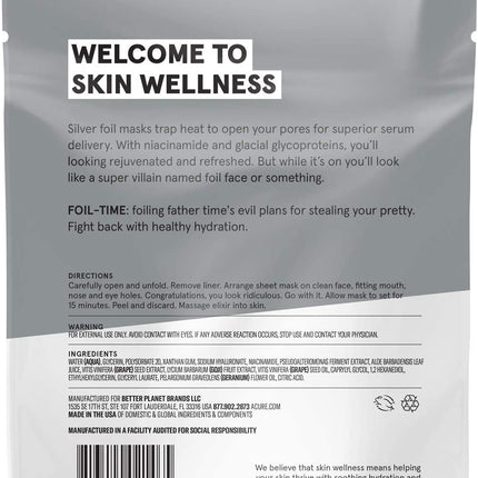 ACURE FOIL-TIME FORTIFYING SILVER FOIL MASK 20ml
