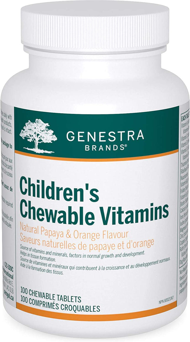 GENESTRA BRANDS CHILDREN'S CHEWABLE VITAMINS 100tabs