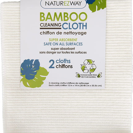 NATUREZWAY BAMBOO CLEANING CLOTH 2ct