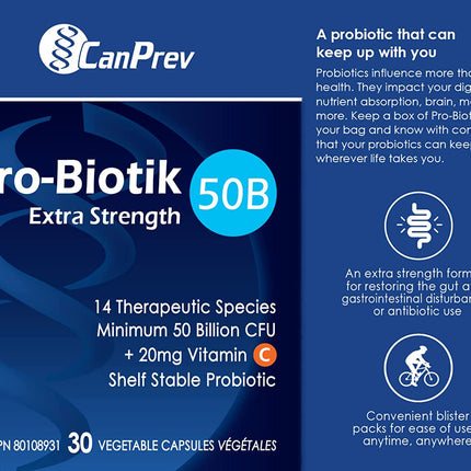 CANPREV PROBIOTIK EXTRA STRENGTH 50B 30caps