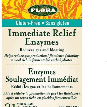 FLORA IMMEDIATE RELIEF ENZYME 21caps