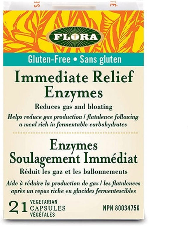 FLORA IMMEDIATE RELIEF ENZYME 21caps