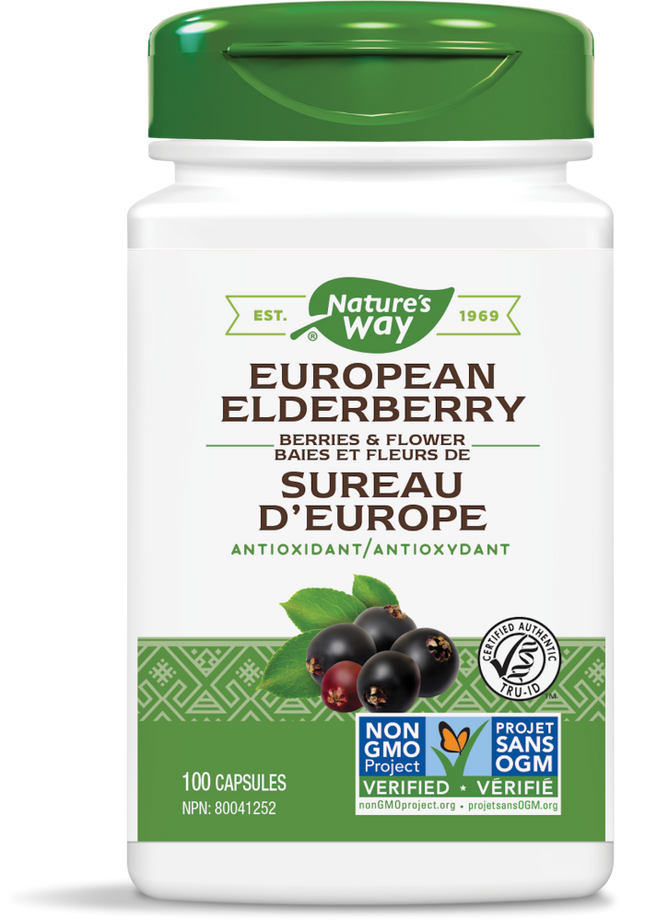 Nature's Way European Elderberry 100caps 