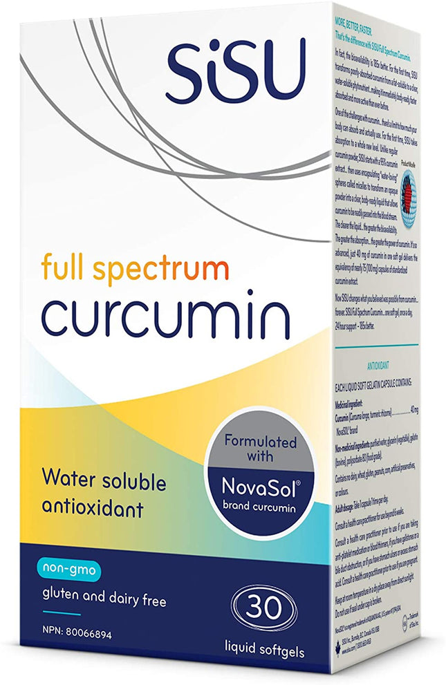 Sisu Full Spectrum Curcumin with NovaSol 30sg
