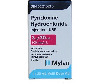 MYLAN PYRIDOXINE HCL INJECTION 100mg/ml 30ml