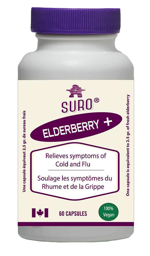 SURO ORGANIC FREEZE DRIED ELDERBERRY 60caps